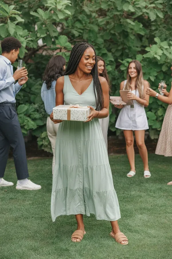 Sage Green Tiered Maxi Dress with Pleated Detail