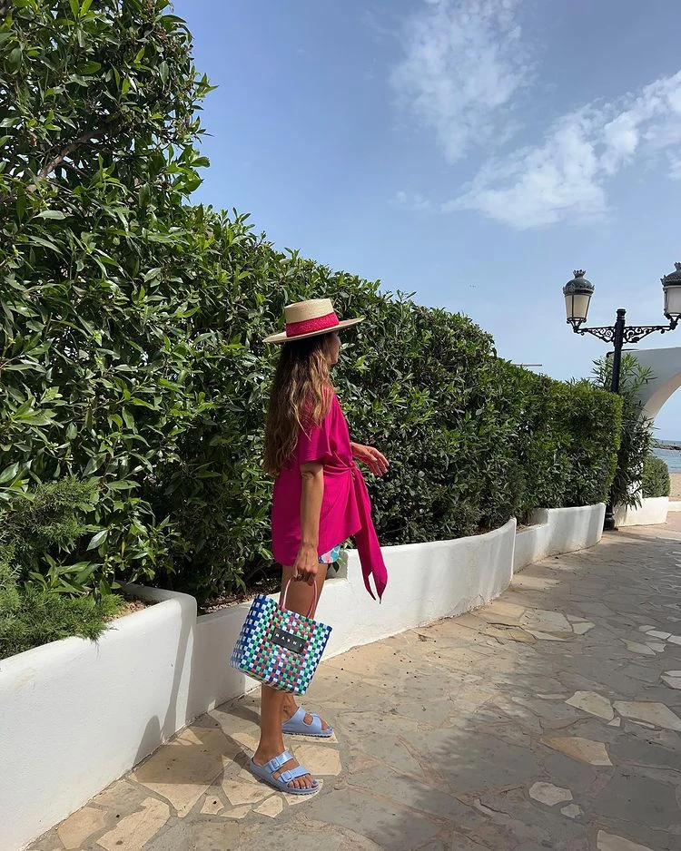 Hot Pink Linen Co-Ord Summer Vacation Outfit