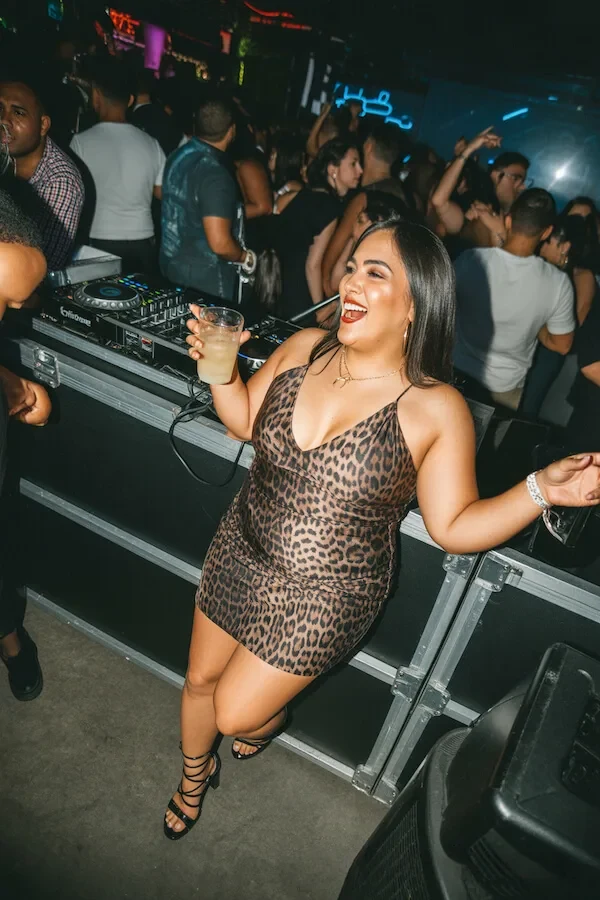 Leopard Print Slip Dress with Strappy Heels for Night Out